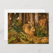 A Hare in Forest door Hans Hoffmann Briefkaart (Voorkant / Achterkant)
