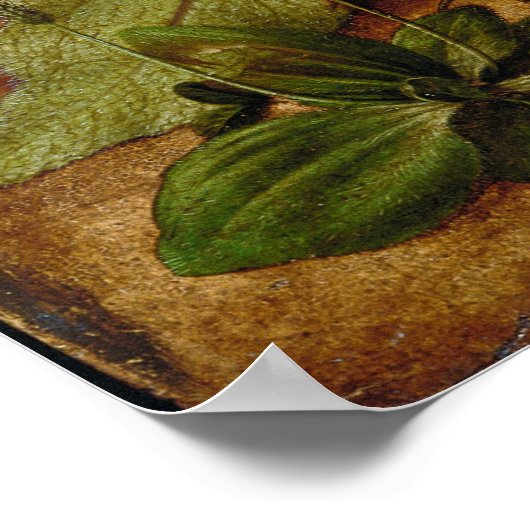 A Hare in Forest door Hans Hoffmann Poster (Hoek)