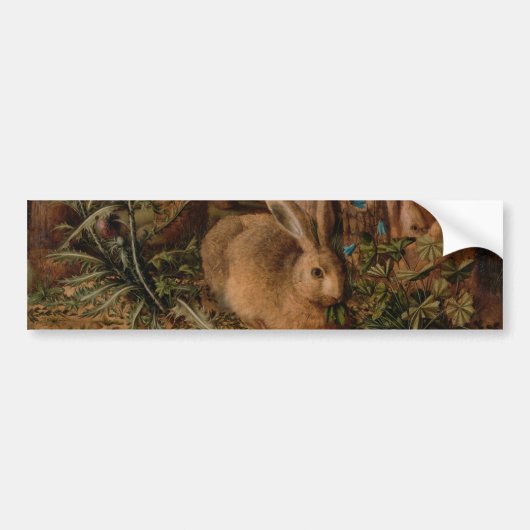 A Hare in the Forest (door Hans Hoffmann) Bumpersticker (Voorkant)