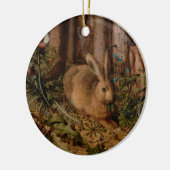A Hare in the Forest (door Hans Hoffmann) Keramisch Ornament (Links)