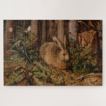 A Hare in the Forest (door Hans Hoffmann)