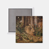 A Hare in the Forest (door Hans Hoffmann) Magneet (Voorkant / Achterkant)