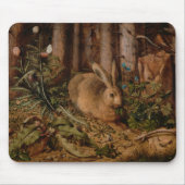 A Hare in the Forest (door Hans Hoffmann) Muismat (Voorkant)