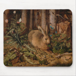A Hare in the Forest (door Hans Hoffmann) Muismat