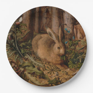 A Hare in the Forest (door Hans Hoffmann) Papieren Bordje