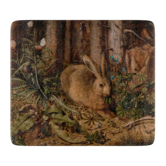 A Hare in the Forest (door Hans Hoffmann) Snijplank (Voorkant)