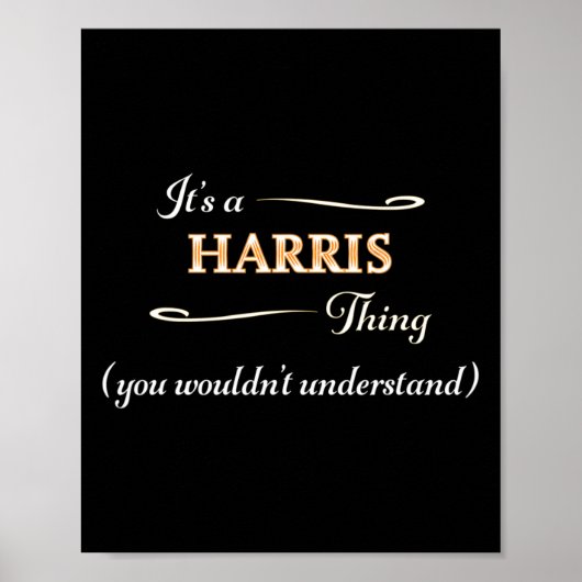 A Harris Thing Kamala Harris 2024 Verkiezing Anti  Poster (Voorkant)