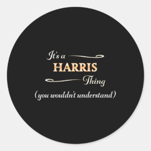 A Harris Thing Kamala Harris 2024 Verkiezing Anti  Ronde Sticker