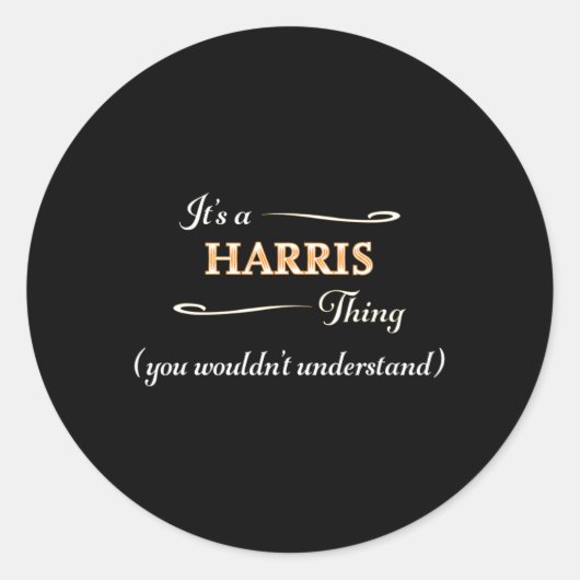 A Harris Thing Kamala Harris 2024 Verkiezing Anti  Ronde Sticker (Voorkant)