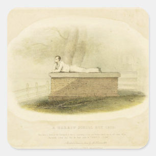 A Harrow School Boy (1805) - Lord Byron (1788-1824 Vierkante Sticker