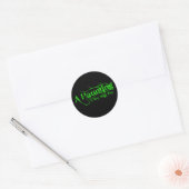 A Haunting We Will Go LLC Groene Logo Ronde Sticker (Envelop)