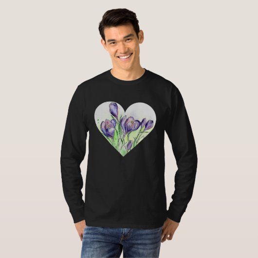 A Heart for Spring  Crocus T-shirt (Voorkant volledig)