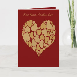  A Heart Of Hearts Romantic Design Pastel Ochre Kaart