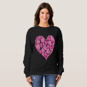 A Heart Of Hearts Romantic Design Pastel Pink Trui (Voorkant volledig)