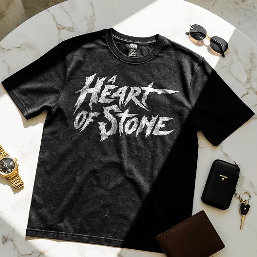 A Heart of Stone - Motivatie Design T-shirt