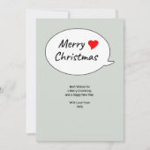 A heartfelt Merry Christmas Feestdagenkaart (Voorkant)