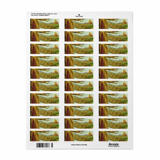 A Hearty Thanksgiving, Indian Corn and Haystacks Etiket (Full Sheet)