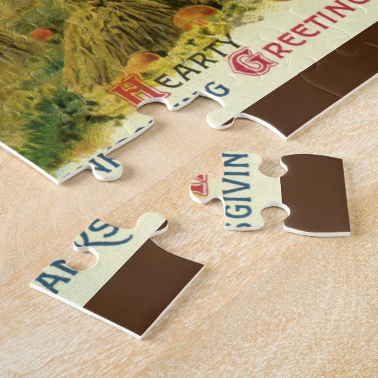 A Hearty Thanksgiving, Indian Corn and Haystacks Legpuzzel (Zijkant)