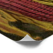 A Hearty Thanksgiving, Indian Corn and Haystacks Poster (Hoek)