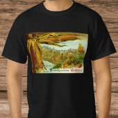 A Hearty Thanksgiving, Indian Corn and Haystacks T-shirt