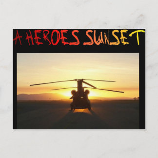 A Heroes Sunset Briefkaart