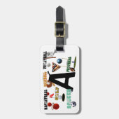 A - Het nieuwe Monogram van het Ontwerp van de Spo Bagagelabel (Voorkant verticaal)