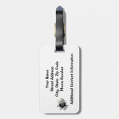 A - Het nieuwe Monogram van het Ontwerp van de Spo Bagagelabel (Achterkant verticaal)