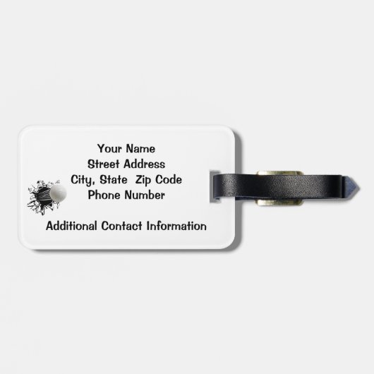 A - Het nieuwe Monogram van het Ontwerp van de Spo Bagagelabel (Achterkant horizontaal)