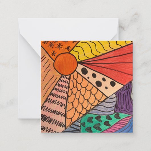 A Hint van Z "De hele dag en nacht" mini notes Notitiekaartje (Voorkant)