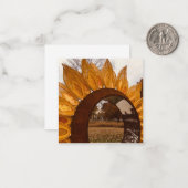 A Hint van Z "Sunflower Kansas" mini notes Notitiekaartje (Voorkant / Achterkant in situ)