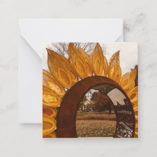 A Hint van Z "Sunflower Kansas" mini notes Notitiekaartje