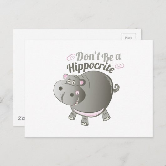A Hippocrite Briefkaart (Voorkant / Achterkant)
