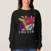 A Hole Is A Hole Bisexual Rainbow Pride Bisexualit Trui (Voorkant)