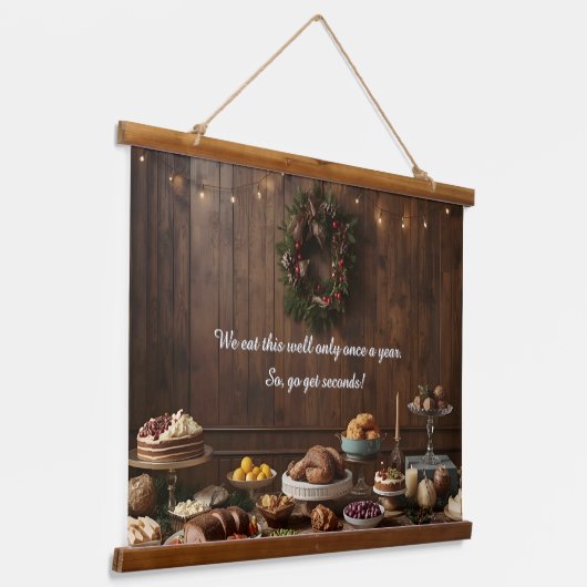 A Holiday Feast That's Twice as Nice Hangend Wandkleed (Gebogen)