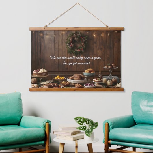 A Holiday Feast That's Twice as Nice Hangend Wandkleed (Woonkamer)