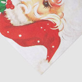 A Holly, Jolly Apple-Cheeked Santa Claus, Deel 1 Tissuepapier (Detail)