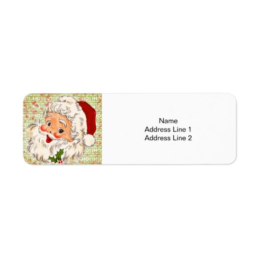 A Holly, Jolly Apple-Cheeked Santa Claus, Deel 2 Etiket (Voorkant)