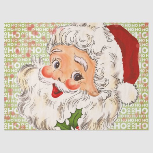 A Holly, Jolly Apple-Cheeked Santa Claus, Deel 2 Tissuepapier (Voorkant)