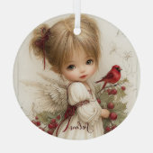 A Holly-Touched Moment of Magic Glas Ornament (Achterkant)