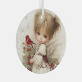 A Holly-Touched Moment of Magic Glas Ornament (Voorkant Rechts)