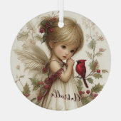 A Holly-Touched Moment of Magic Glas Ornament (Achterkant)