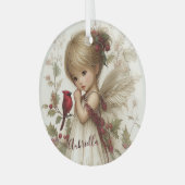 A Holly-Touched Moment of Magic Glas Ornament (Voorkant links)