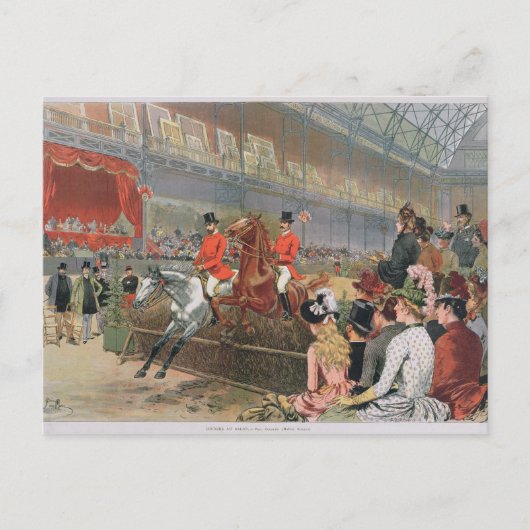 A Horse Race, 1886 Briefkaart (Voorkant)