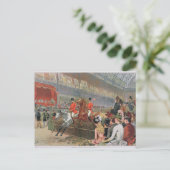 A Horse Race, 1886 Briefkaart (Staand voorkant)