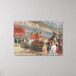A Horse Race, 1886 Canvas Afdruk