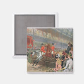 A Horse Race, 1886 Magneet (Voorkant / Achterkant)