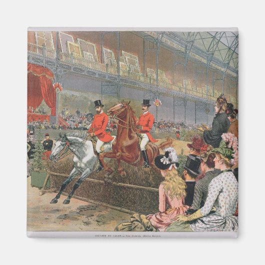 A Horse Race, 1886 Magneet (Voorkant)