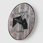 A Horses Love 3  Barnwood Styled Grote Klok (Hoek)