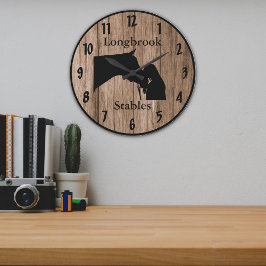 A Horses Love 4  Barnwood Styled Grote Klok