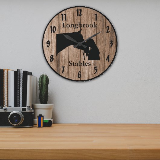 A Horses Love 4  Barnwood Styled Grote Klok